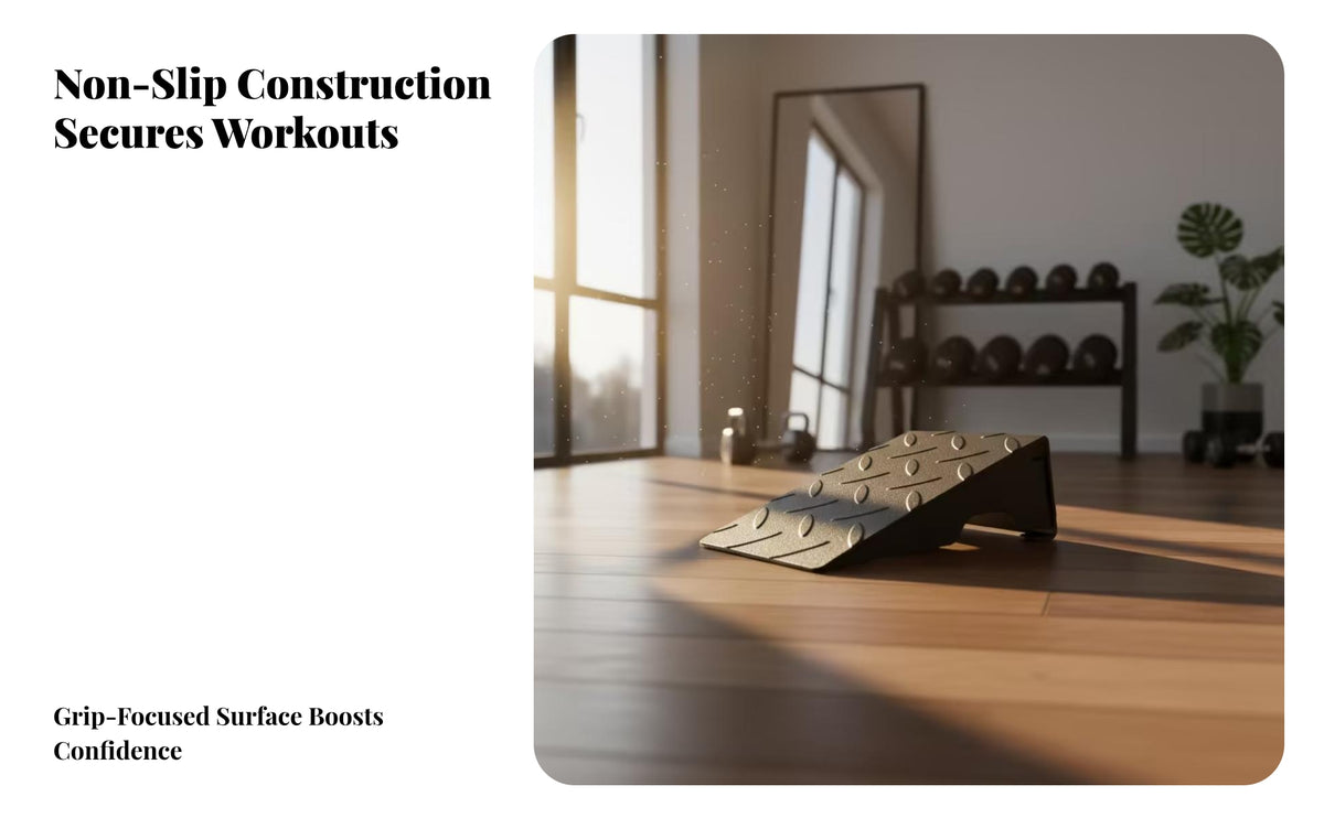 2 Pieces Non-Slip Slant Squat Board | space-saving-Saving Design, , for Strength Training