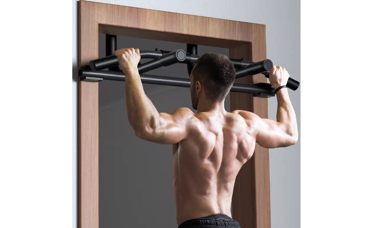 Doorway Pull-up Bar Foam Grips Door Frame Upper-Body Pull Bar for Indoor Fitness Workout Exercise