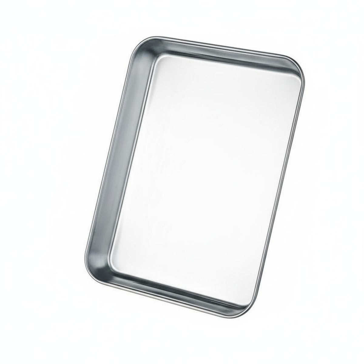 Rust Resistant 5 Compartment Food Prep Tray Stackable Stainless Steel Divided Plate Rolled Edges for Hot Pot