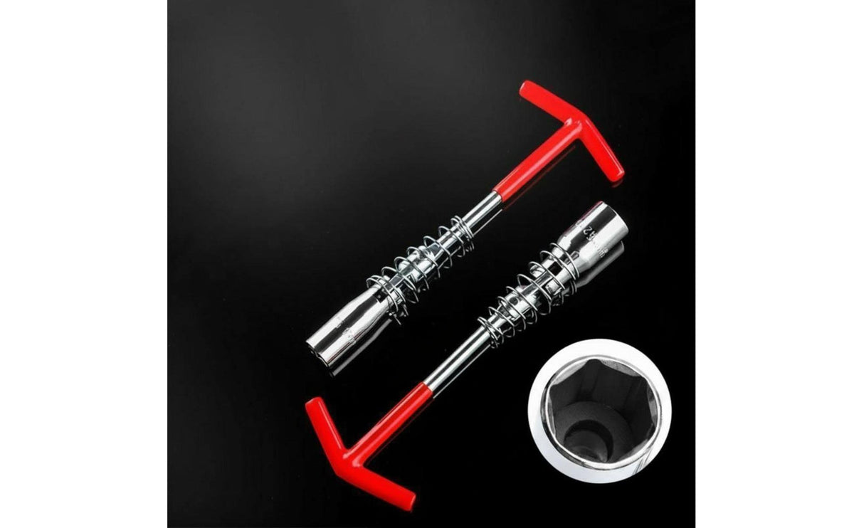 Wear Resistant Long Ignition Electrode Plug Plug Socket Wrench Non Slip Universal Ignition Electrode Plug Plug Socket Wrench 360° Rotating Head Built