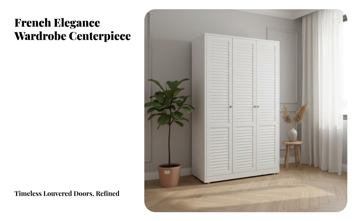 Double Door Armoire Retro Design Freestanding Wardrobe with Drawers space-efficient Size Clothes Cabinet for Children, Renters, Apartment, Guest Room, Hallway