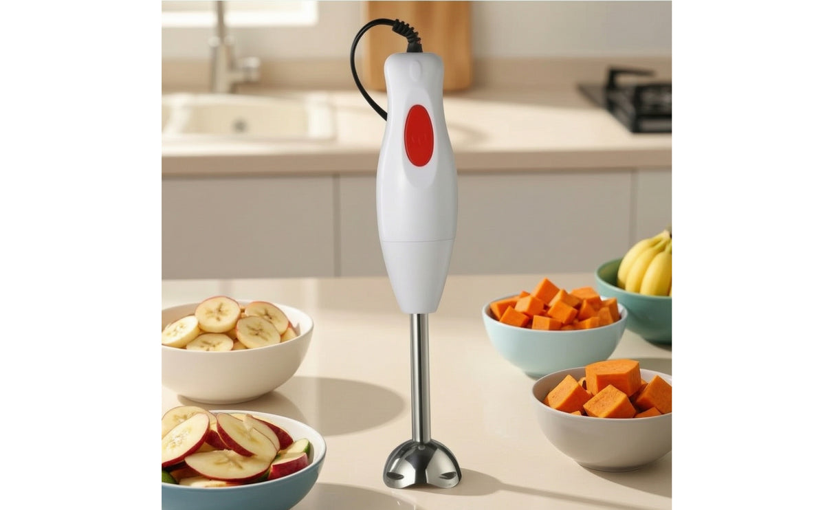 Handheld Blender Ergonomic Hand Blender Stick Mixer One-Button for Home Cooks, Infant Food Prep, Cooking