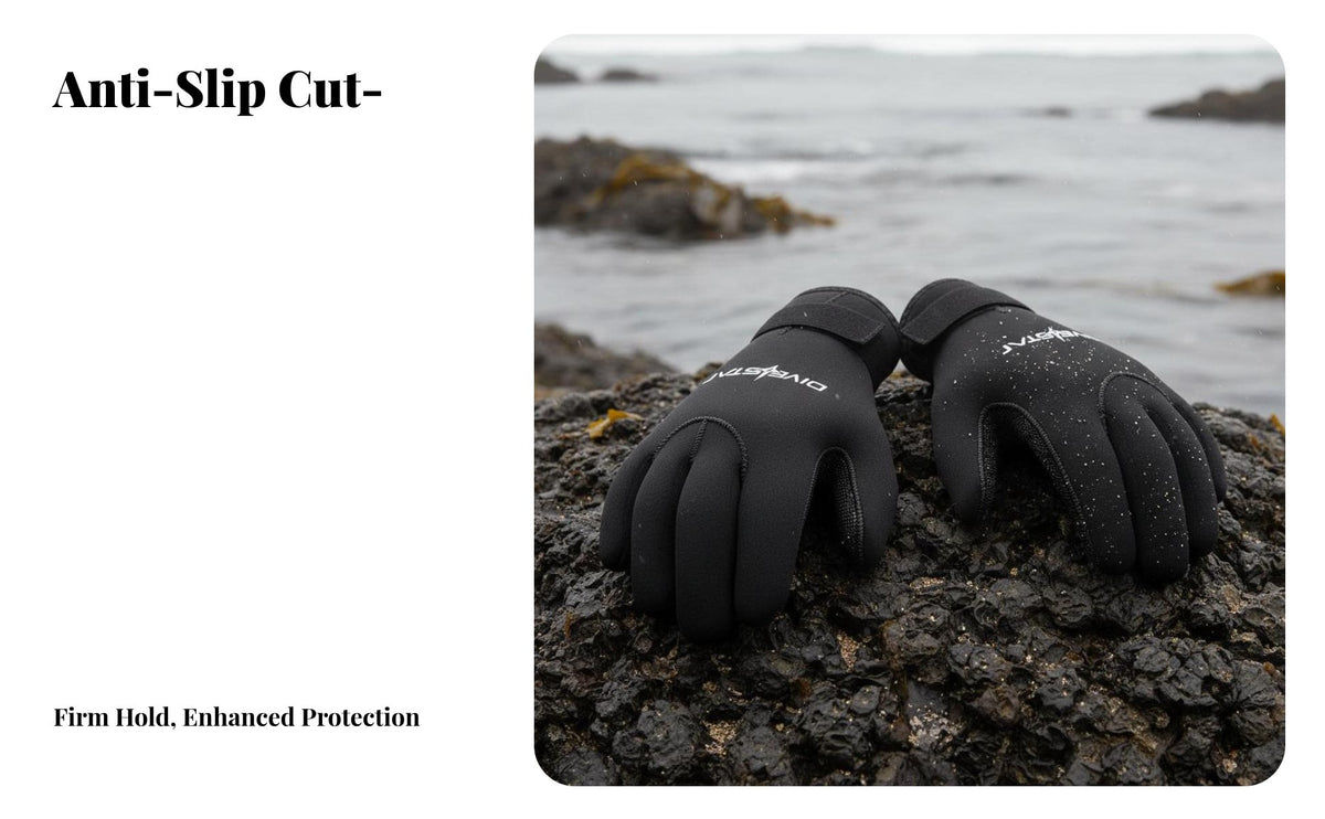Neoprene Diving Gloves Cut Resistant 3mm Thermal Diving Gloves Watersports Gear Waterproof Safeguarding Hand Protection Keeps