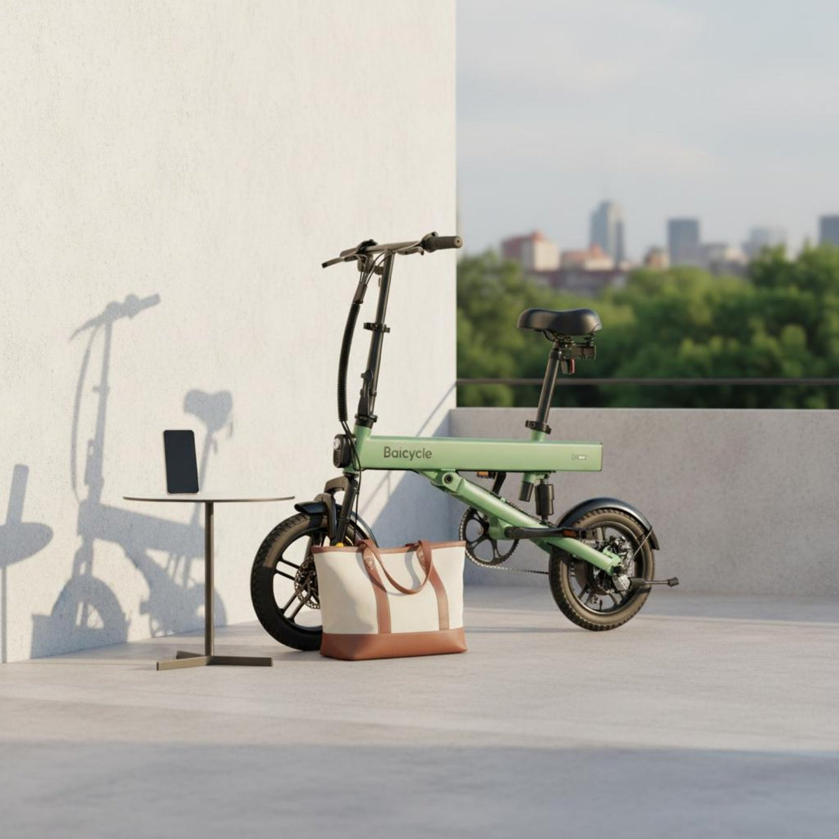Foldable Design Folding Electric Bike 3 Riding Modes Portable Electric Bicycle Aluminum Alloy Frame Commuter Electric Cycle Twin Disc Brakes for Commuters, Commuting