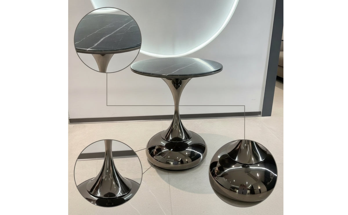 Pedestal Side Table Modern Pedestal Side Table Minimalist Furniture for Living Room, Bedroom, Reading Corner