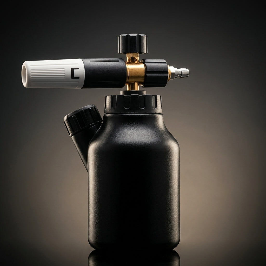 Soap Dispenser for Car Wash and Detailing, Professional Car Foam Sprayer with Stainless Steel Alloy, Quick Connect Foam Lance, 1.2mm Nozzle Pack