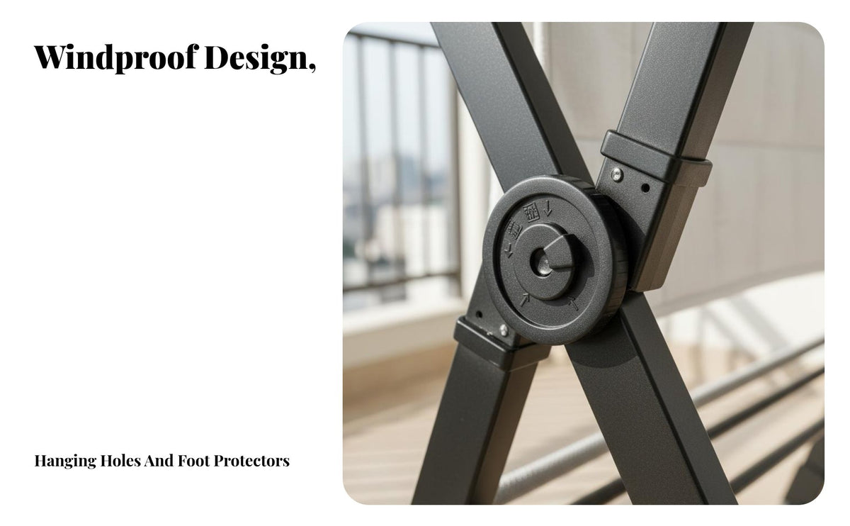 Foldable Drying Rack Extendable Foldable X-Shaped Frame Drying Rack Large Capacity Clothes Airer for Apartment Dwellers, Homemakers, Balcony, Indoor