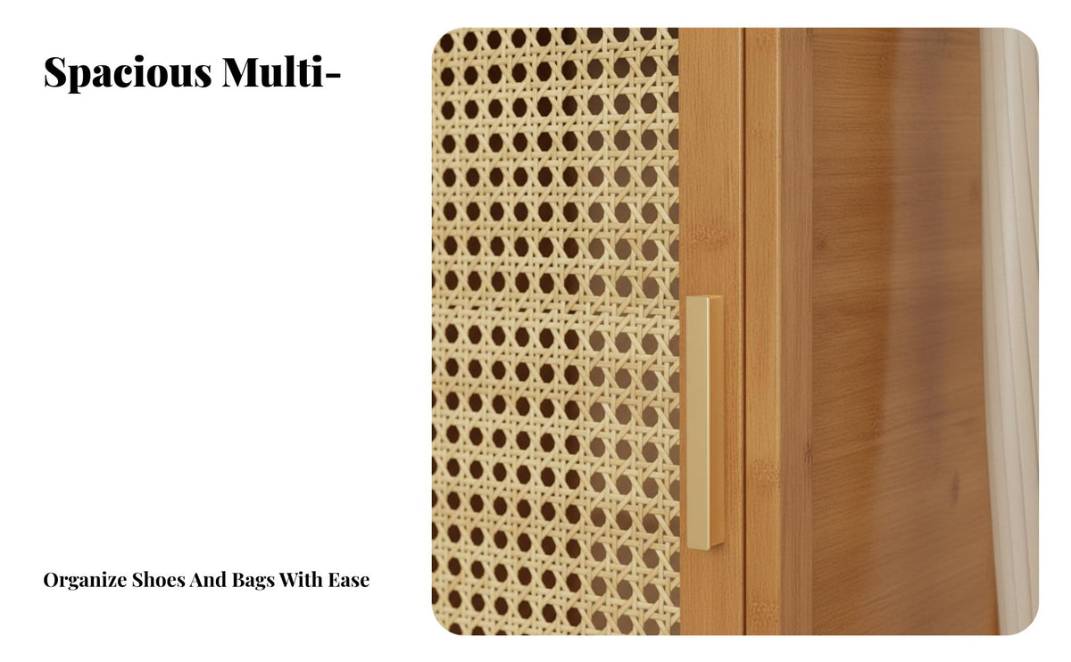 Foldable Design Folding Shoe Cabinet Space-Saving Folding Shoe Rack Multifunctional Sturdy for Apartment Dwellers, Families, Homeowners, Hallway, Dorm Room, Bedroom, Closet