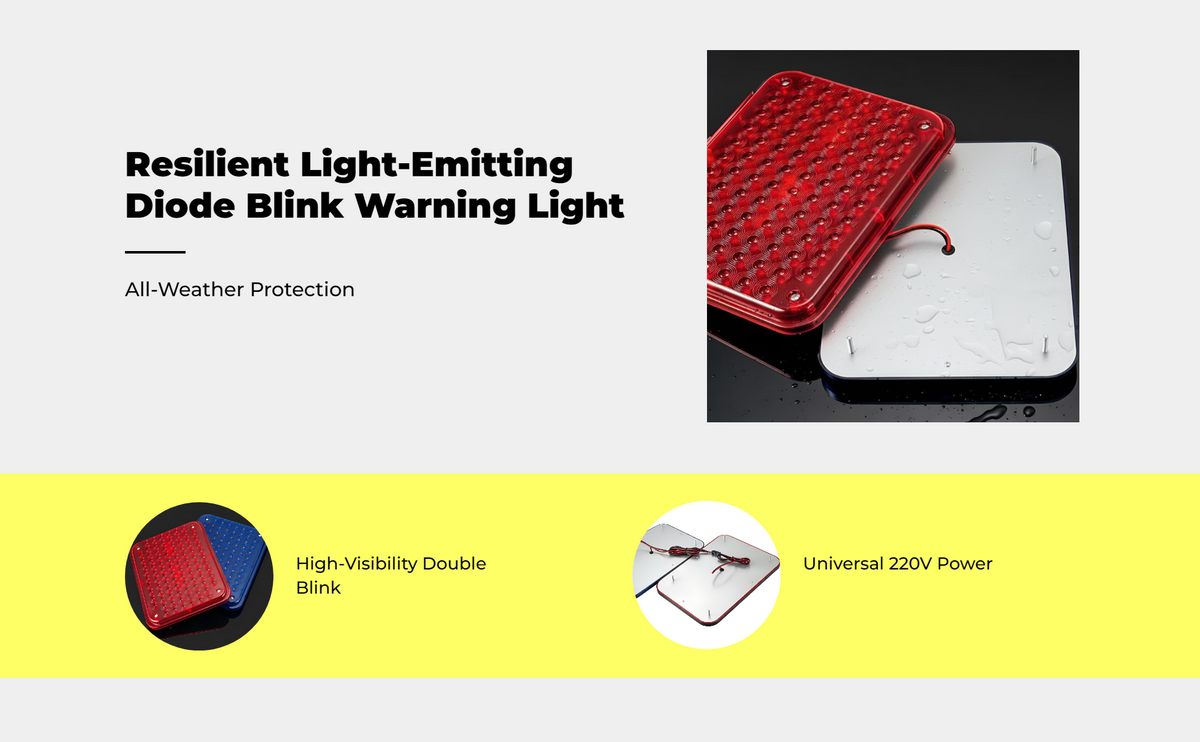 Dual-color LED strobe for security