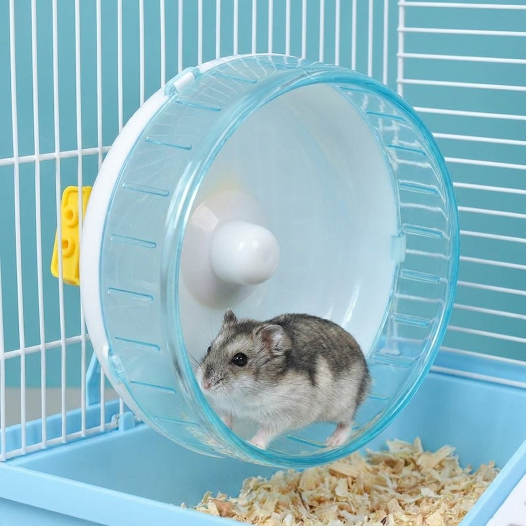 Large Hamster Cage with Iron Wire Material, 3-Level Hamster Habitat and House Starter Kit with Accessories and Bedding Area for Little Friends