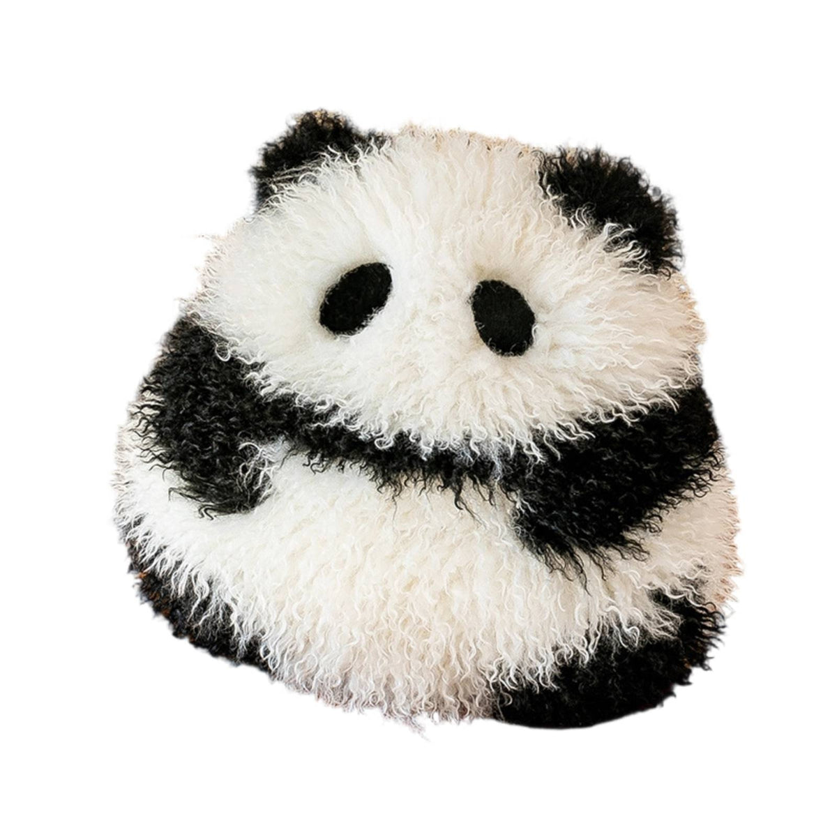 Soft Cushion Black and White Round Cushion Decorative Soft Toy for Sofa