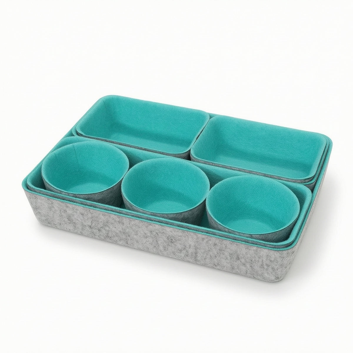 8 Pieces Felt Organizer Removable Felt Storage Box Soft-Sided for Dressers