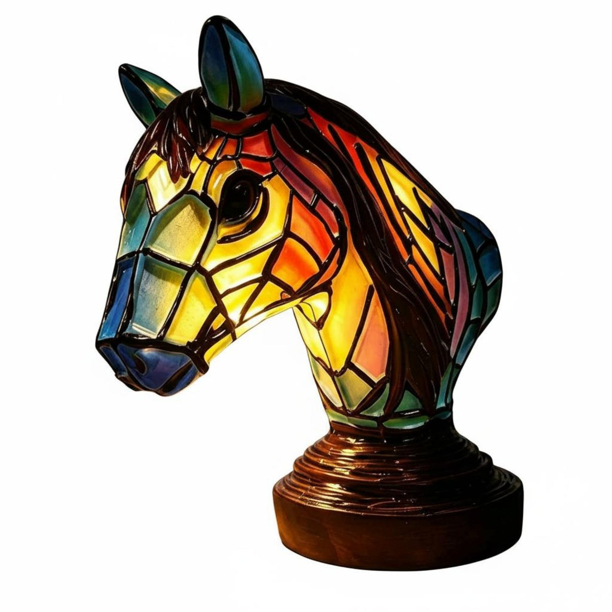 LED Horse Head Night Light Independent Switch Horse Head Lamp Decorative Home Decor Compact Size