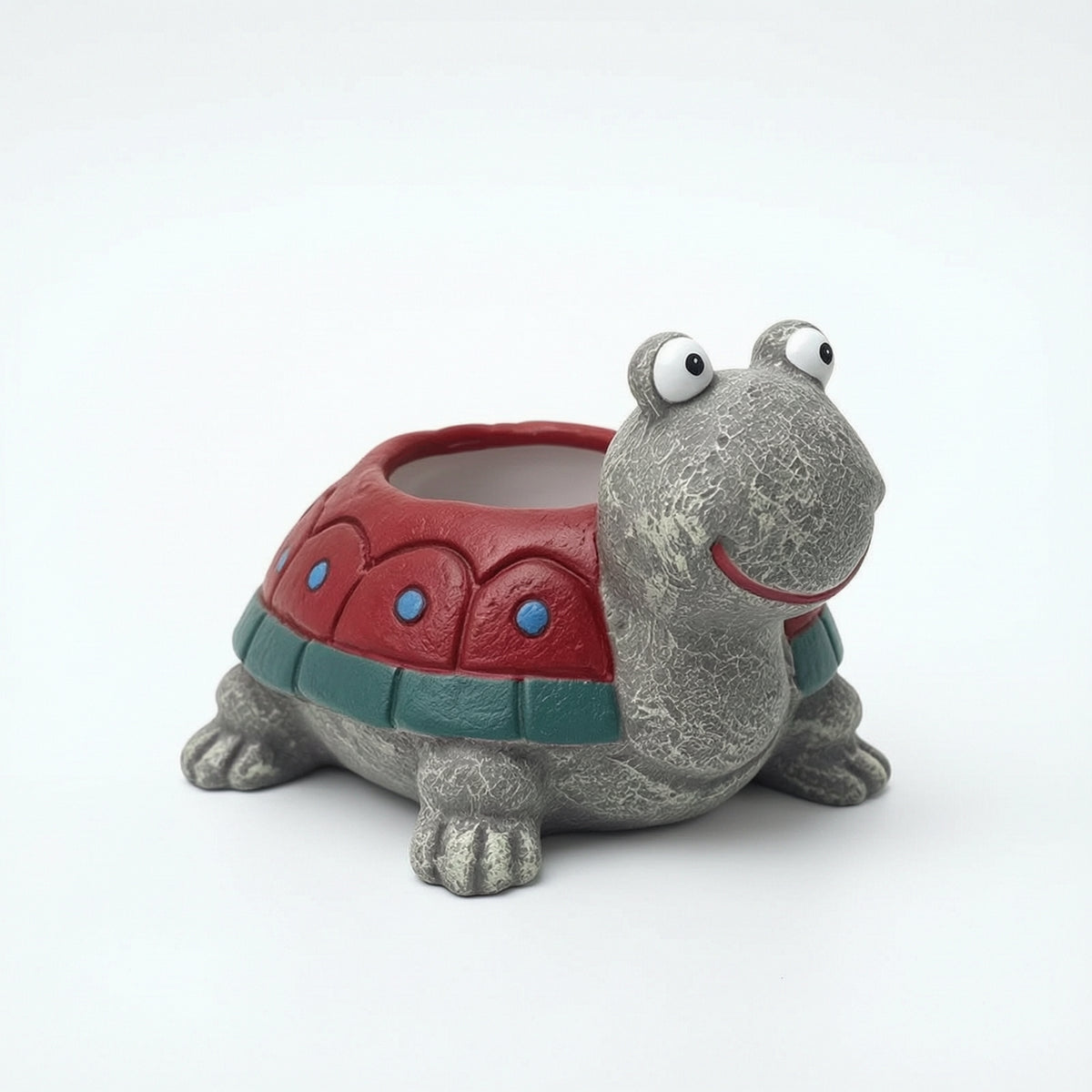 Cute Turtle Planter Whimsical Turtle Flower Pot Compact Animal Shaped Flowerpot Weathered for Gardeners