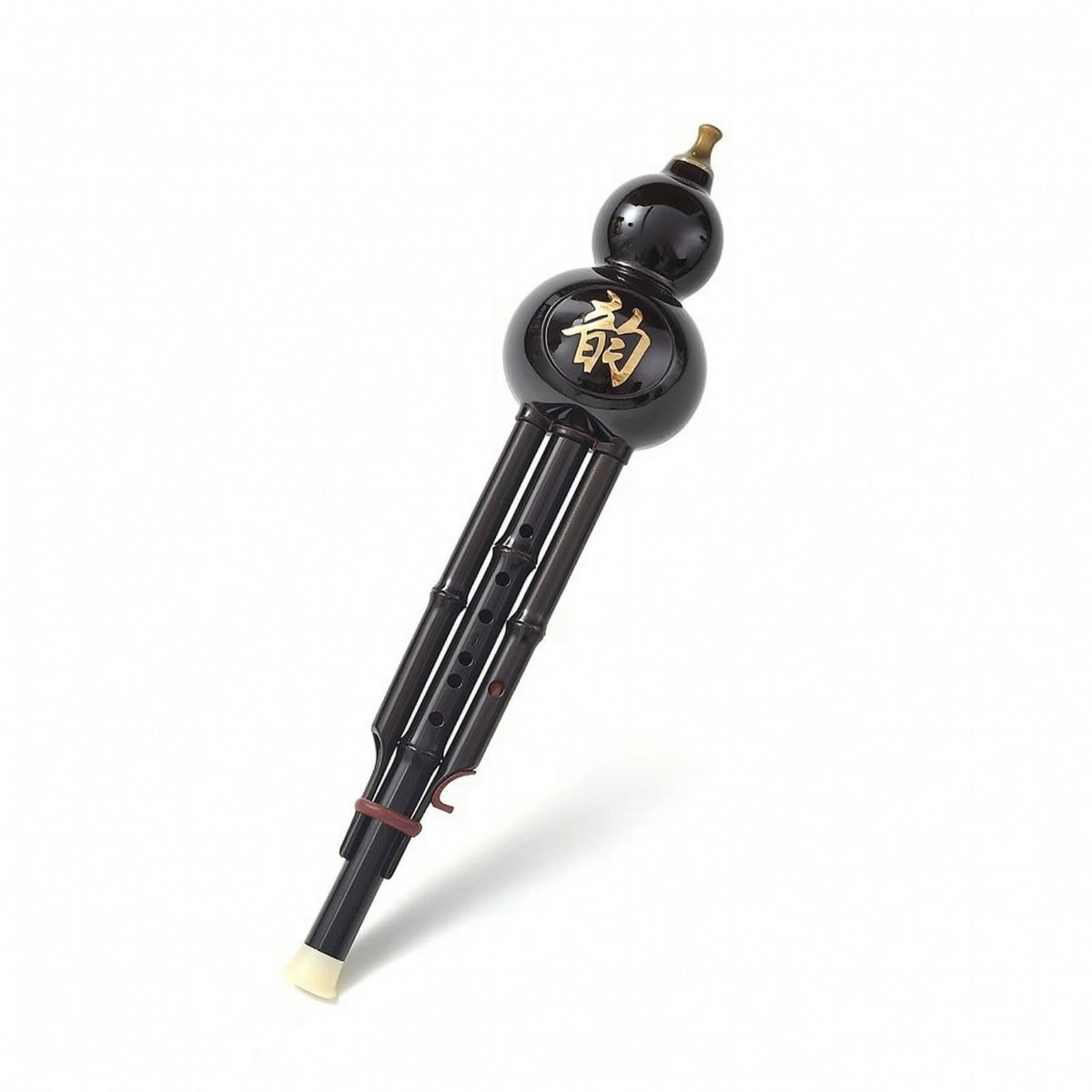 Hulusi Easy to Play Hulusi with Finger Rest Gourd Flute Portable Cucurbit Flute Lightweight for Beginners, Practice, Lessons