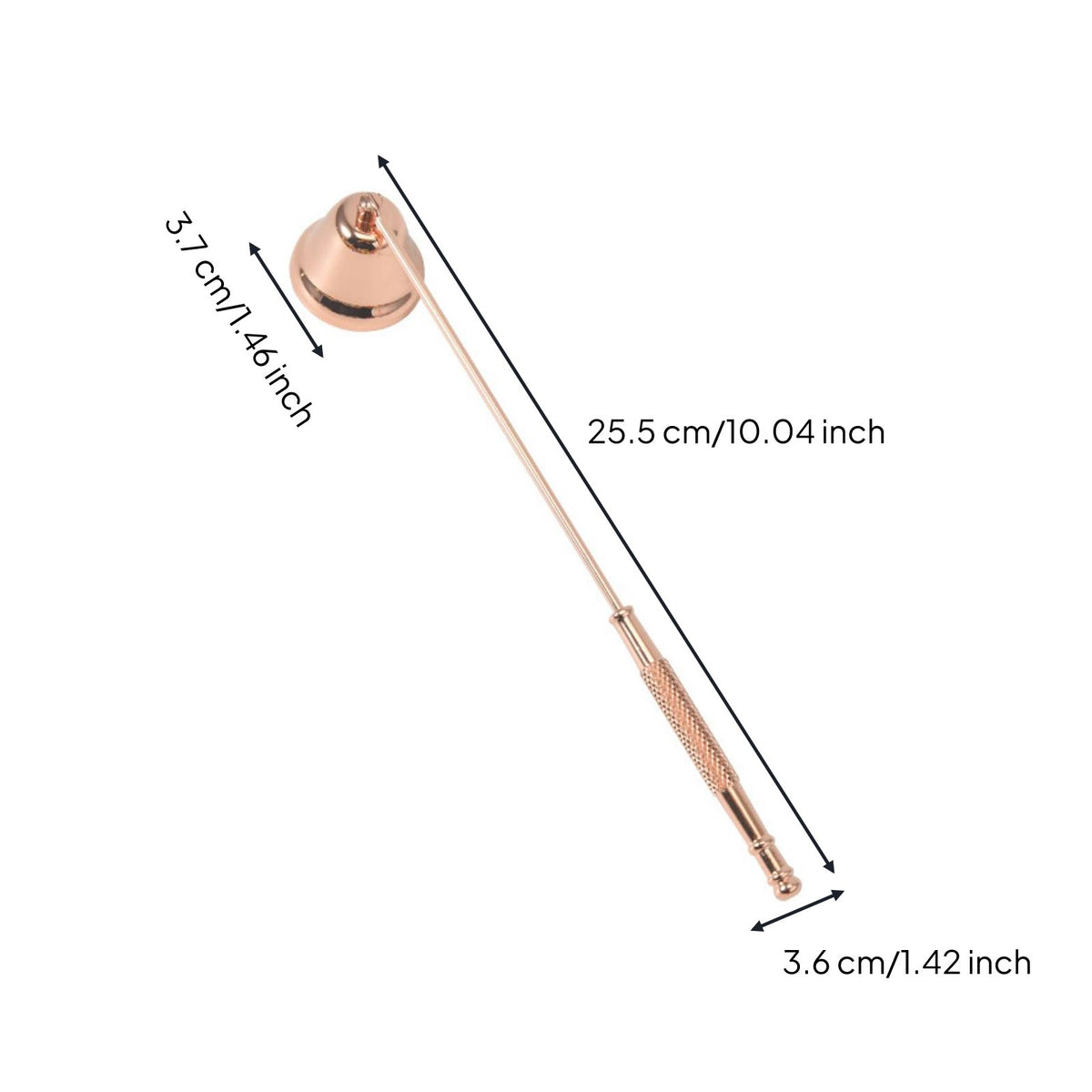 Safely Extinguishes Flames Candle Snuffer Smokeless Operation Long Handle Candle Snuffer Comfortable Grip Wick Extinguishing Tool Long-Lasting Construction For