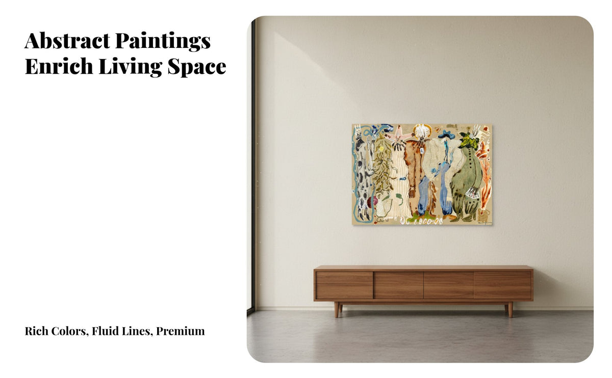 Modernist Wall Decor Art Artistic Modernist Design Wall Decor Minimalist Retro Art Print for Interior Designers, Adults, Bedroom, Hallway