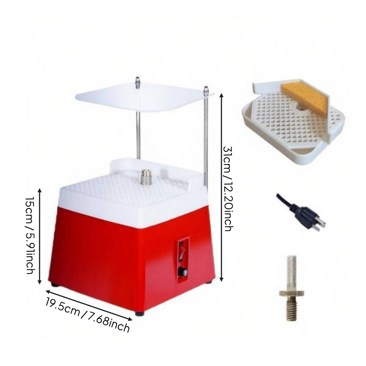 Automatic Water Feed Dust-Resistant Mini Stained Glass Upgraded Model Portable Glass Trimming Machine for Crafters