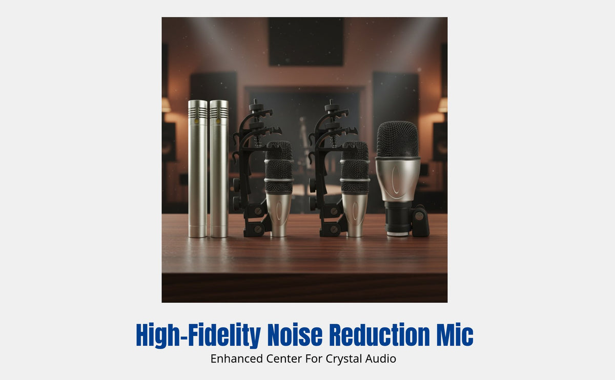 Instrument Microphone, Active Pickup for Jazz Drum, Keyboard, Erhu, Guitar, Stage Recording, Metal Body, Cardioid, Low Noise