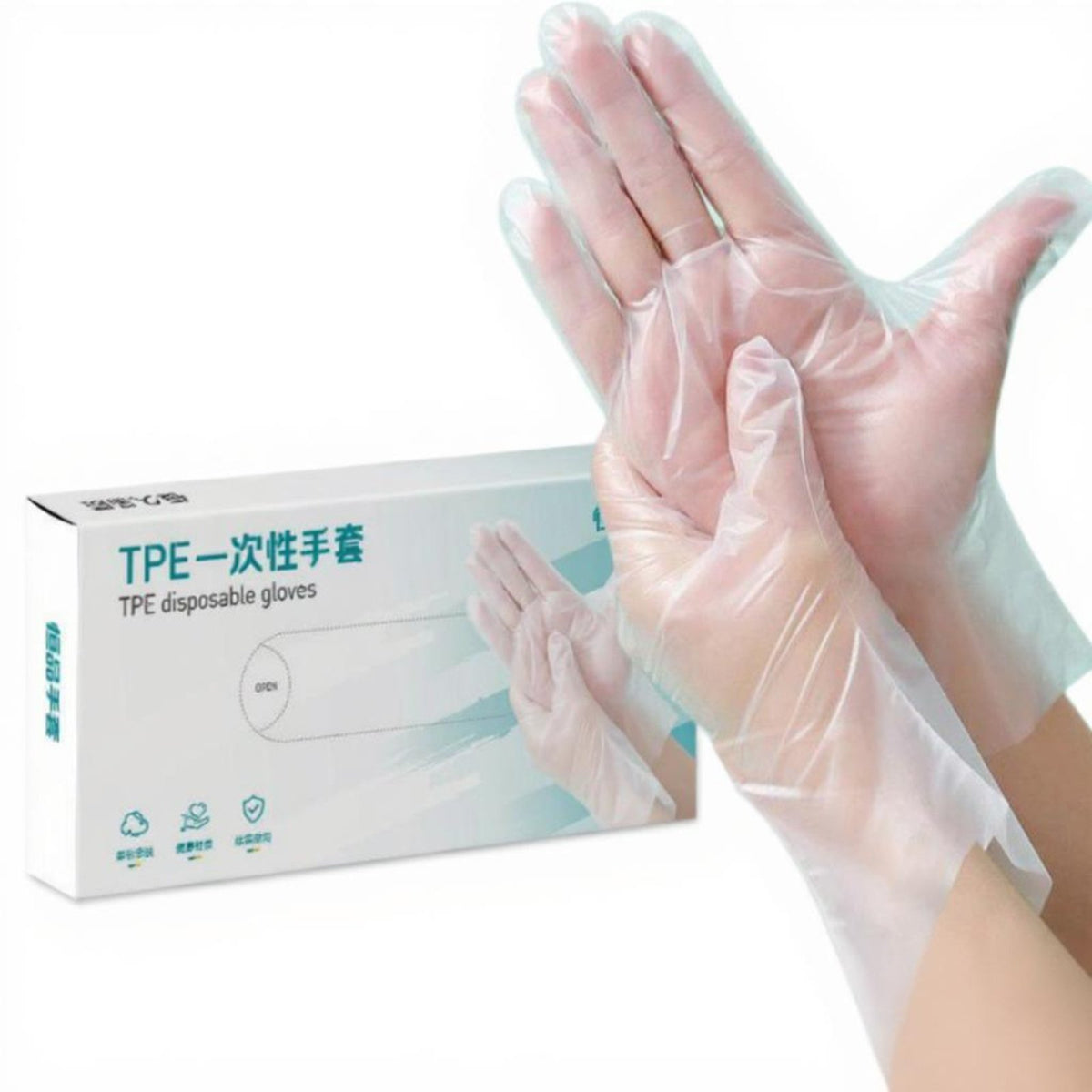 Disposable TPE Gloves Food Grade Thick Waterresistant