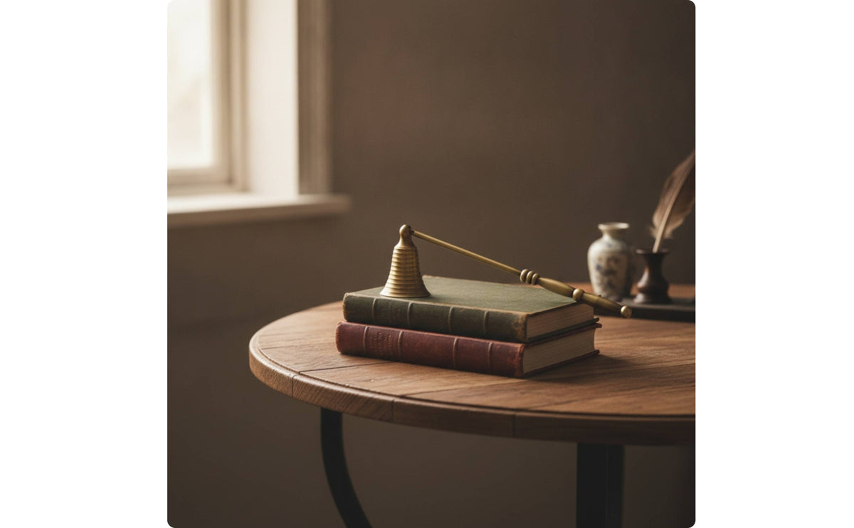 Candle Extinguishers with Cone Shaped Head Vintage Candle Extinguishers with Long Handle Polished Tool for Home Decorators, Mantel