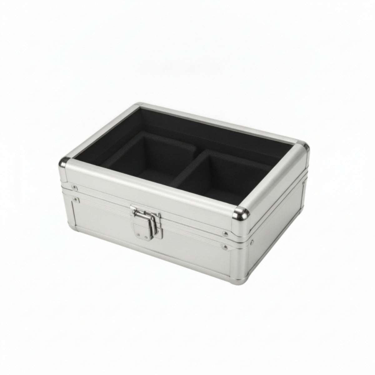 Double Watch Storage Box with Transparent Cover Portable Double Watch Box Sturdy for Travel, Dresser