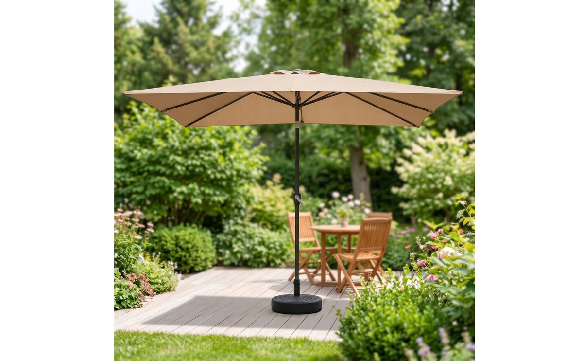 Rectangular Patio Umbrella Waterproof Rectangular Umbrella with Tilt Adjustable for Homeowners, Shop Owners, Garden, Balcony, Storefront