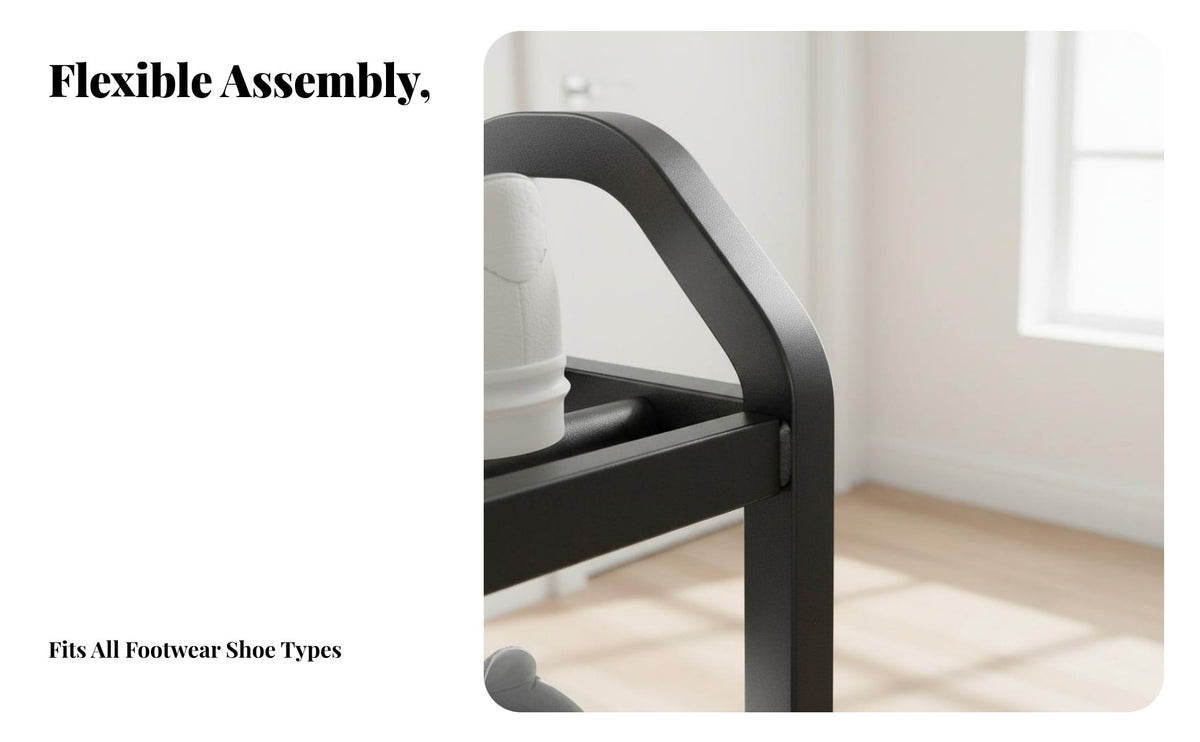 Multi-Tier Shoe Rack Space-Saving Narrow Shoe Shelf Easy to Assemble for Apartment Dwellers, Students, Dorm Room, Hallway, Bedroom
