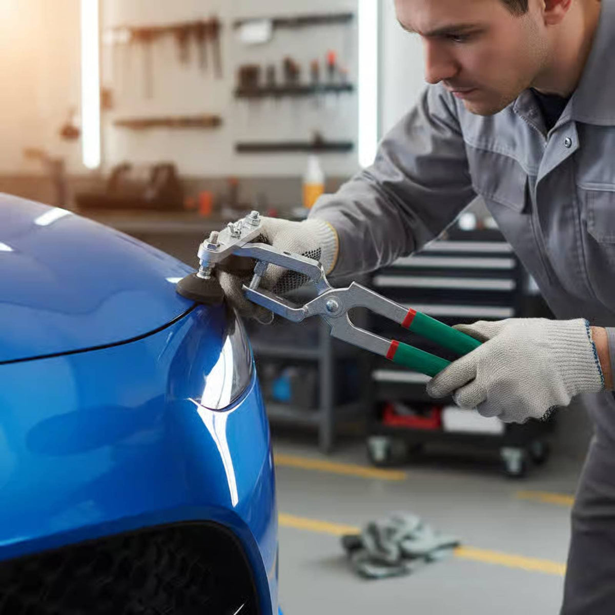 Car Dent Repair Pliers Set Protects Original Paint Paintless Dent Repair Tool Kit Auto Vehicle Perimeter Crimping Pliers