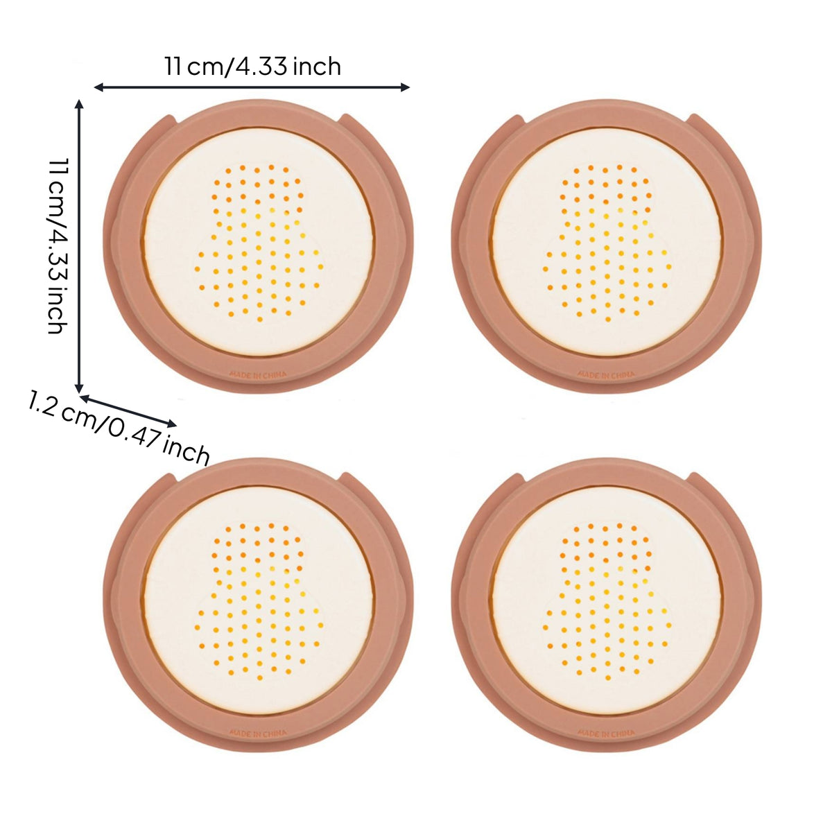 4 Pieces Guitar Sound Hole Cover Compact Sound Hole Cover Perforated for Travel