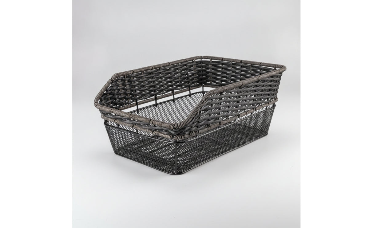 Rear Bike Basket Large Capacity Rear Cycle Basket Heavy Duty for Cyclists, Commuters, Commuting, Errands