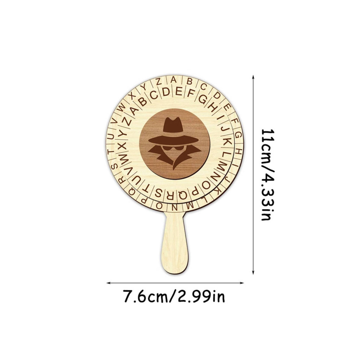 Decoding Wheel with Handle Detective Compact Wheel Circle for Tabletop Games