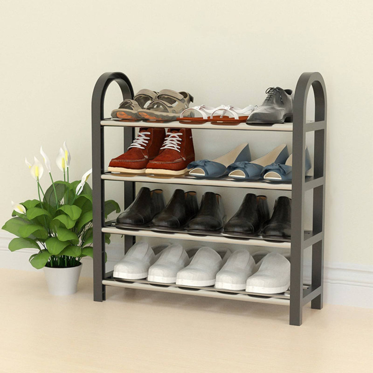 Complete Design composite Coat and Shoe Rack Multifunctional Coat and Shoe Rack Combo Space-Saving Entryway Organizer Multi-Functional hangers for Families, Students, property owners, Hallway, Mudroom, Dorm Room, Bedroom