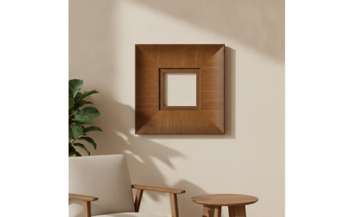Wood Picture Frame Beveled Wood-Grain Wall Frame Minimalist for Hallway, Artists