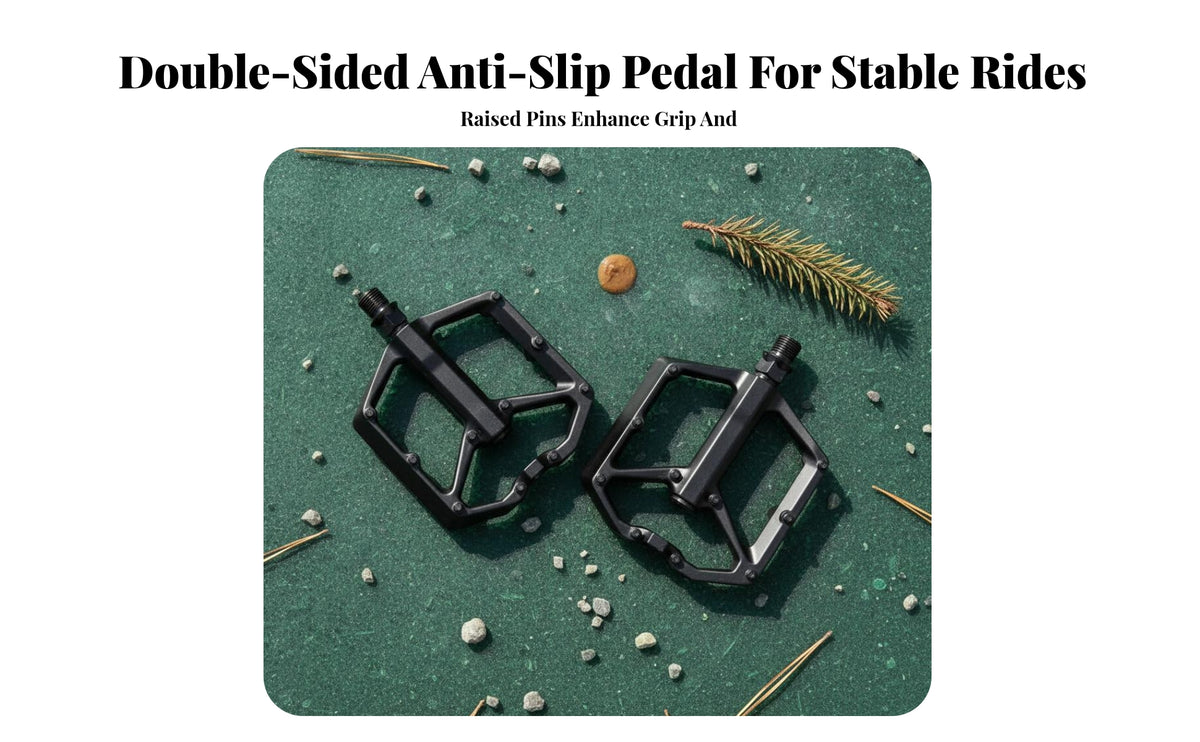 2 Pieces Aluminum Alloy Bike Pedals Lightweight Design Aluminum Mountain Bike