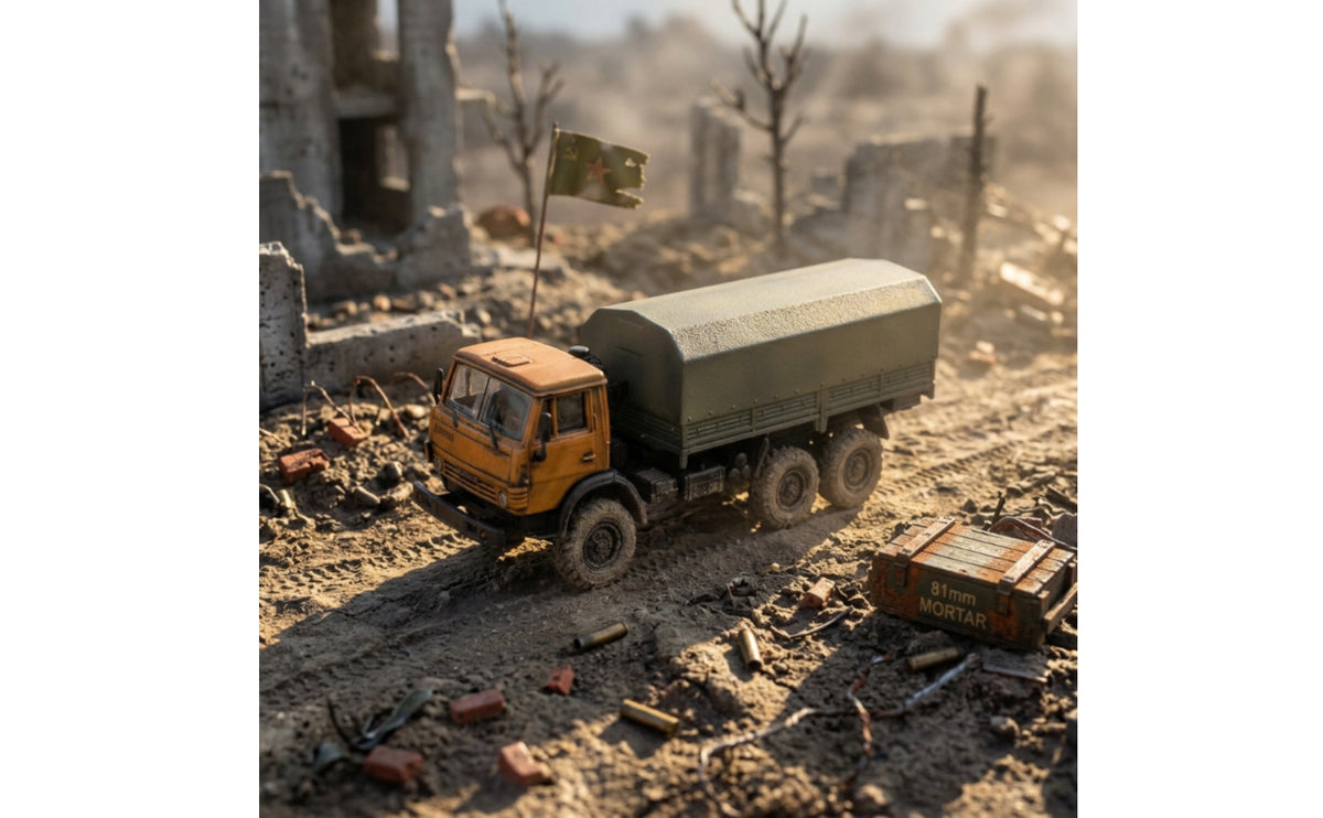 1:72 Scale Engineering Vehicle Model Collectible Die-Cast Model Detailed Miniature Truck Realistic for Collectors, Hobbyists, Diorama, Display Shelf