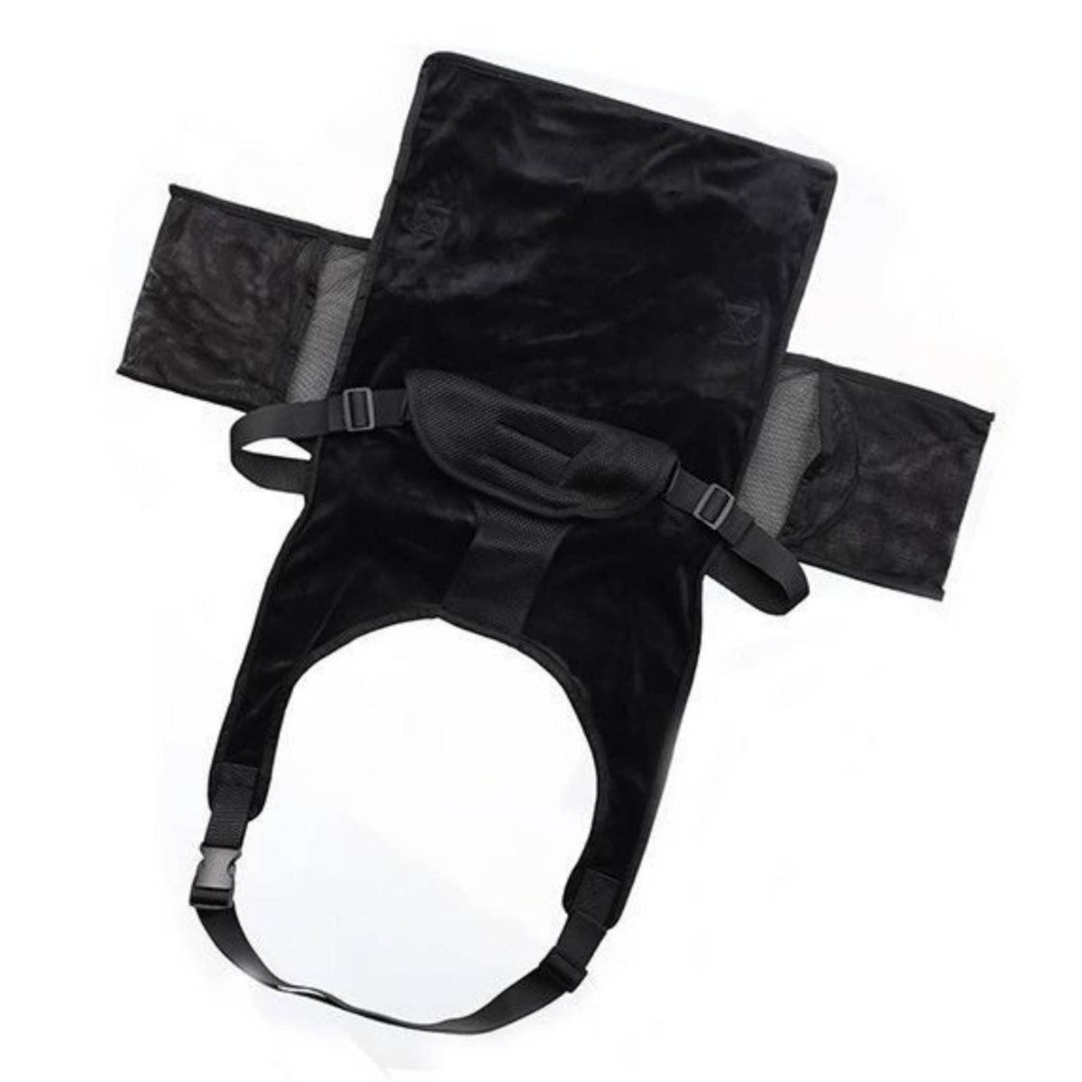 Flannel Children's Airplane Seat Extender Breathable Airplane Seat Extender Adjustable Straps Foldable Travel Bed Mesh Pockets