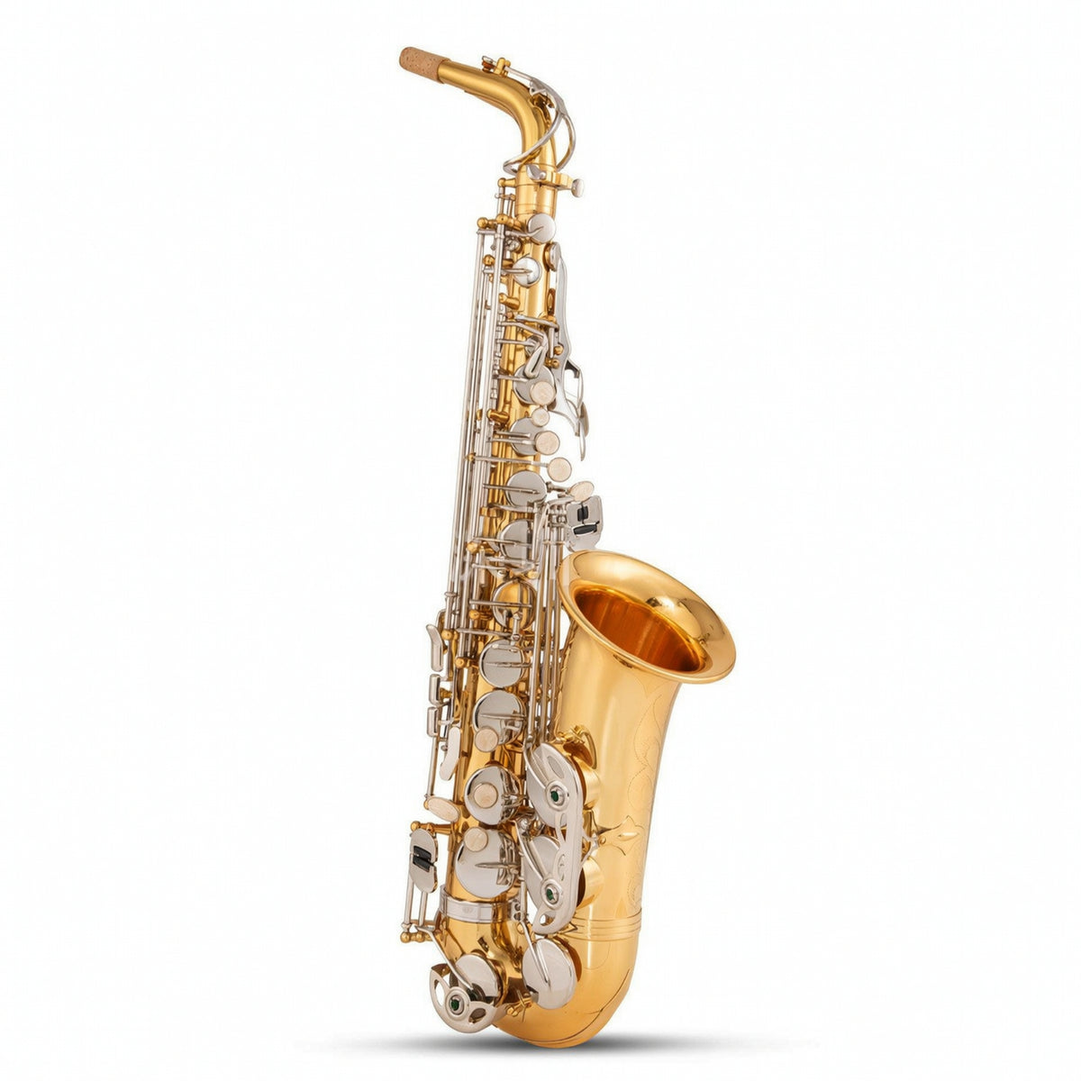 Altos Saxophone with Carrying Case Brass Altos Saxophone with Cleaning Kit Complete for Music Lessons