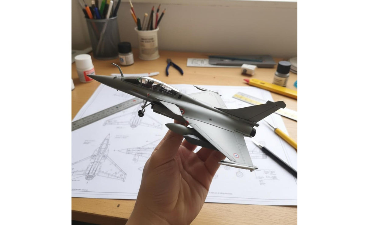 Alloy Body Rafale B Die-Cast Jet Static Display Rafale B Model Plane Fine Precision 1:72 Scale Fighter Model for Fans, Collectors