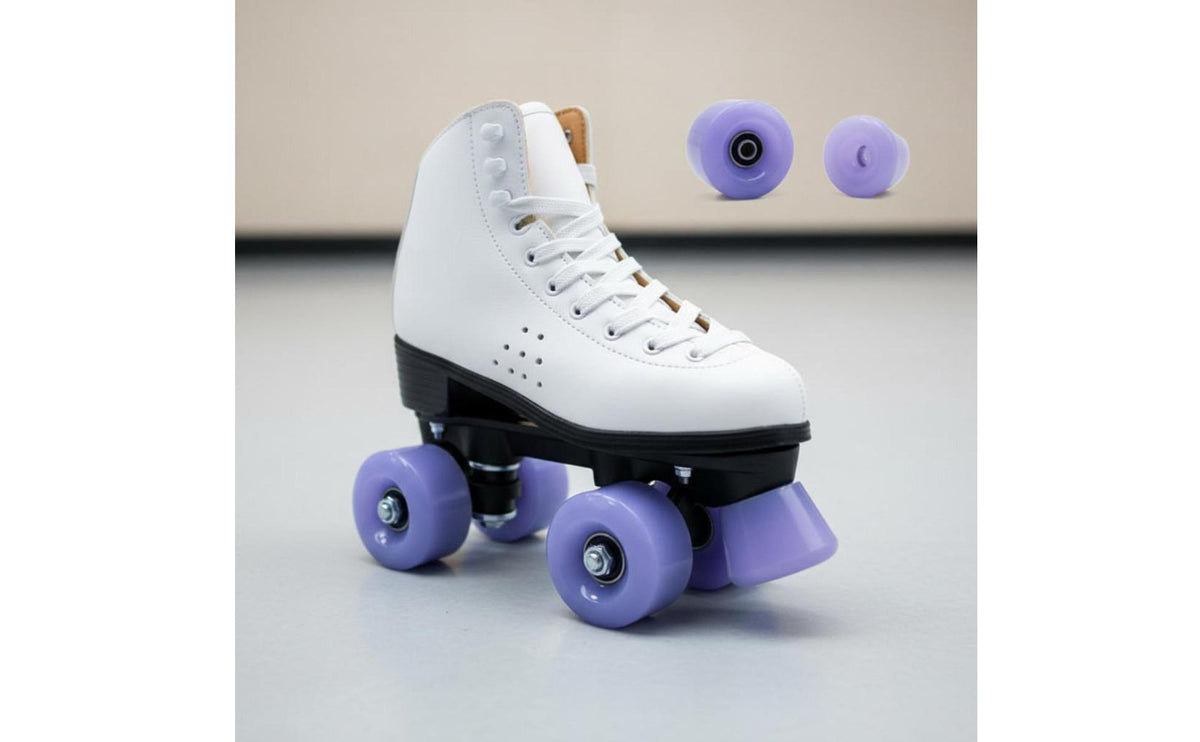 Four-Wheel Glide Wheels Indoor & Outdoor PU Glide Wheels Skating Equipment Shock Absorbing Quiet Function for Beginners