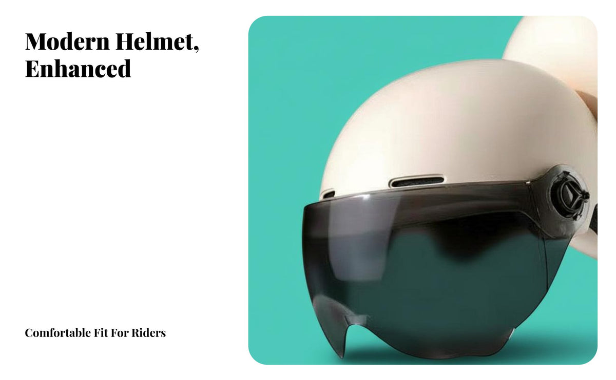 Gradient Color Half Helmet 3C Certified Helmet Lightweight for Motorcyclists