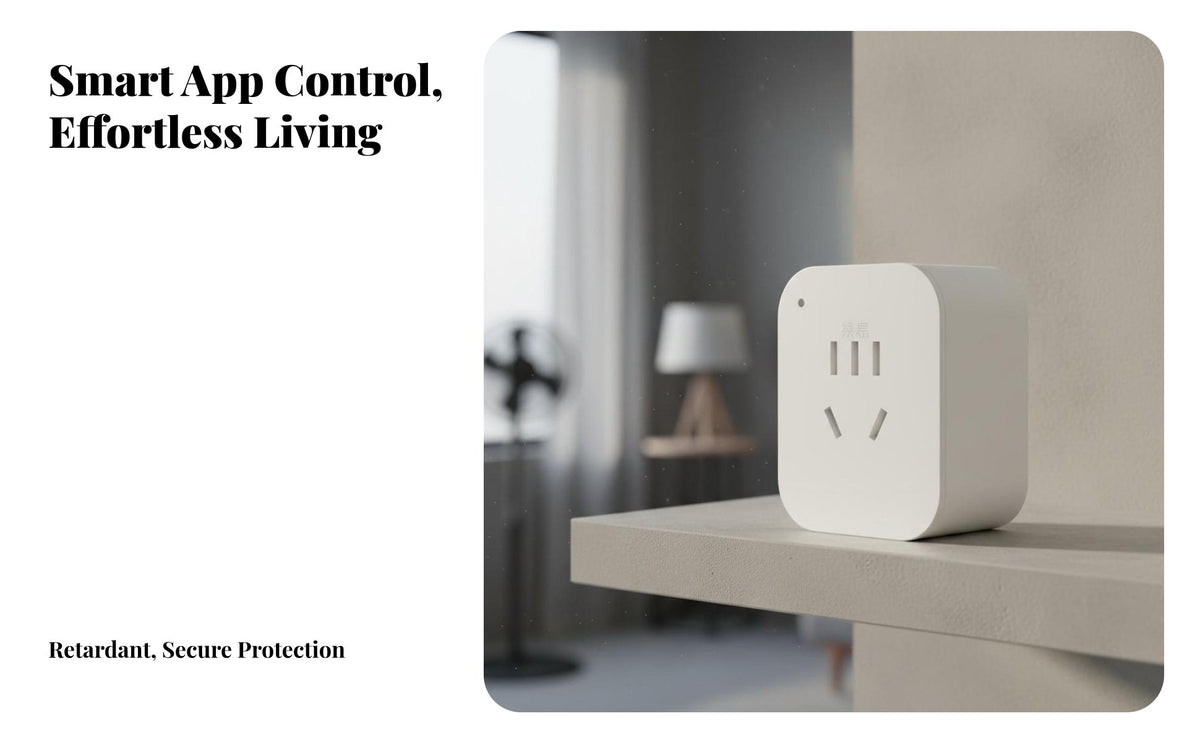 Voice-Alternating Current Tivated Power Plug No Hub Required Bluetooth Smart Socket Distant Control Outlet Retardant Material