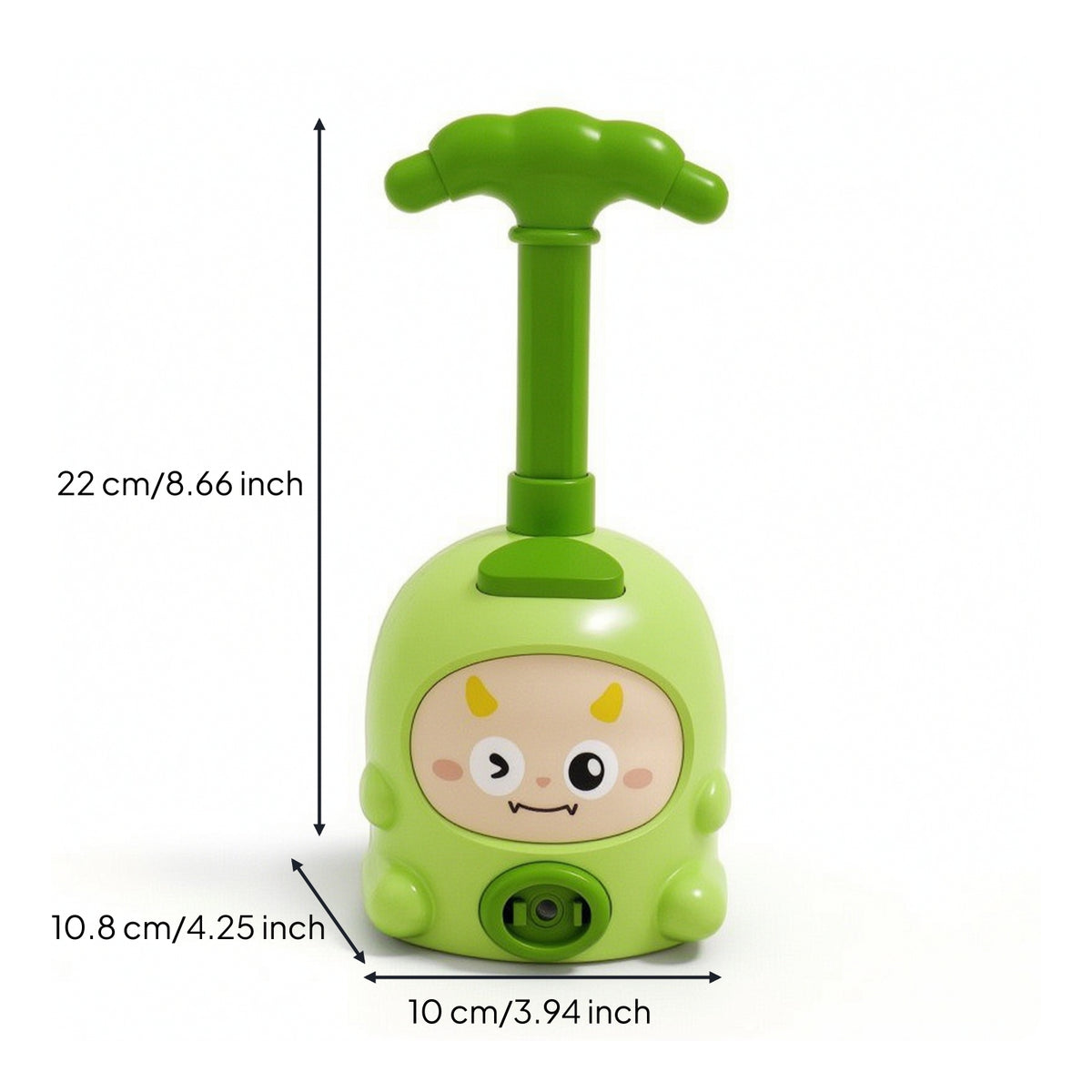 Cartoon-Style Balloon Powered Car with Launcher Battery-Battery-Independent Balloon Launcher Toy Set STEM Air-Powered Car Toy Interactive for Children, Toddlers, Indoor Racing, Playroom
