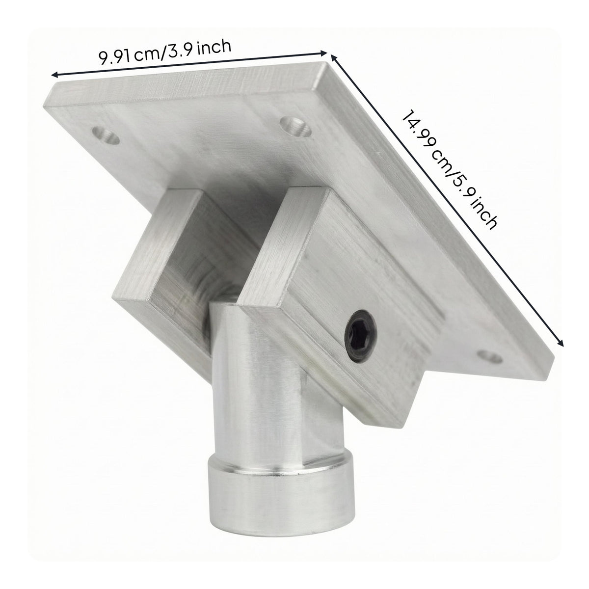 Steel Pole Ceiling Mount Rectangular Base Plate Dance Pole Mount Secure Fitness Equipment