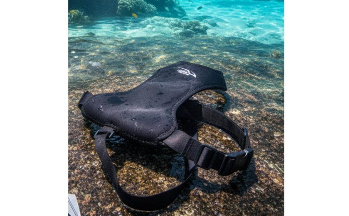 Chest Pad Shock Absorbing Spearfishing Loading Pad Adjustable Straps Diving Vest for Spearfishermen, Divers, Freediving