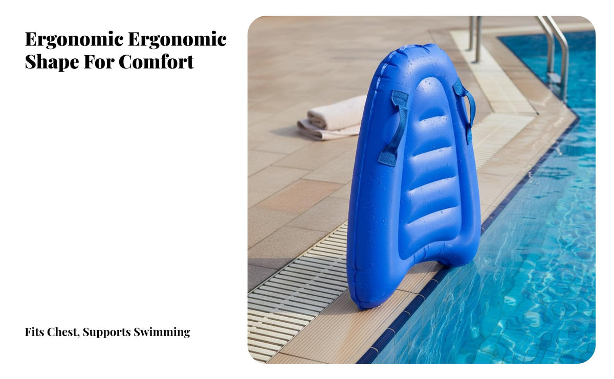 Inflatable Wave Board Portable Handled Inflatable Water Board Kids Water Board Thickened Material Kids Swimming Buoyant Board