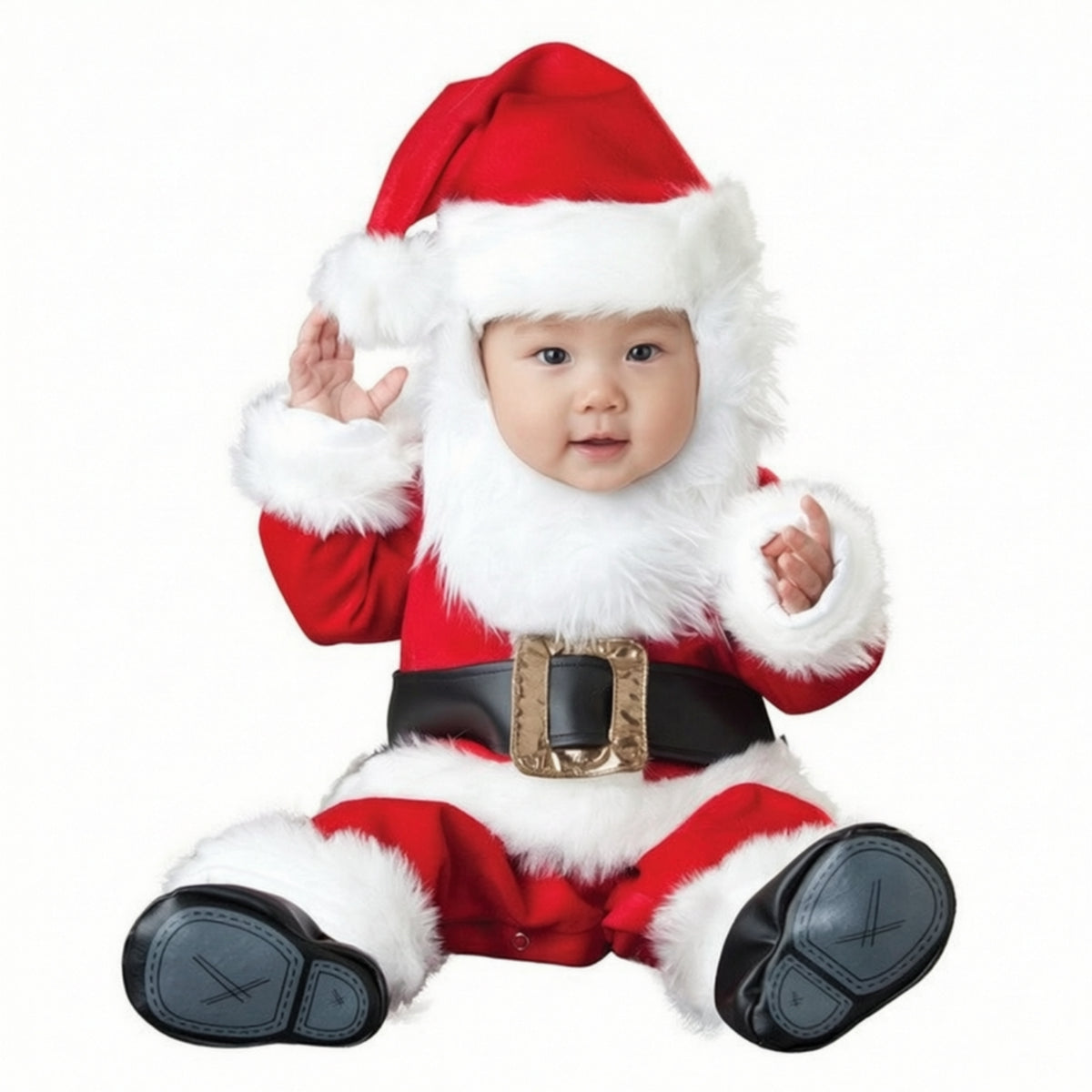 Christmas Baby Snowman Romper Set Long Sleeve