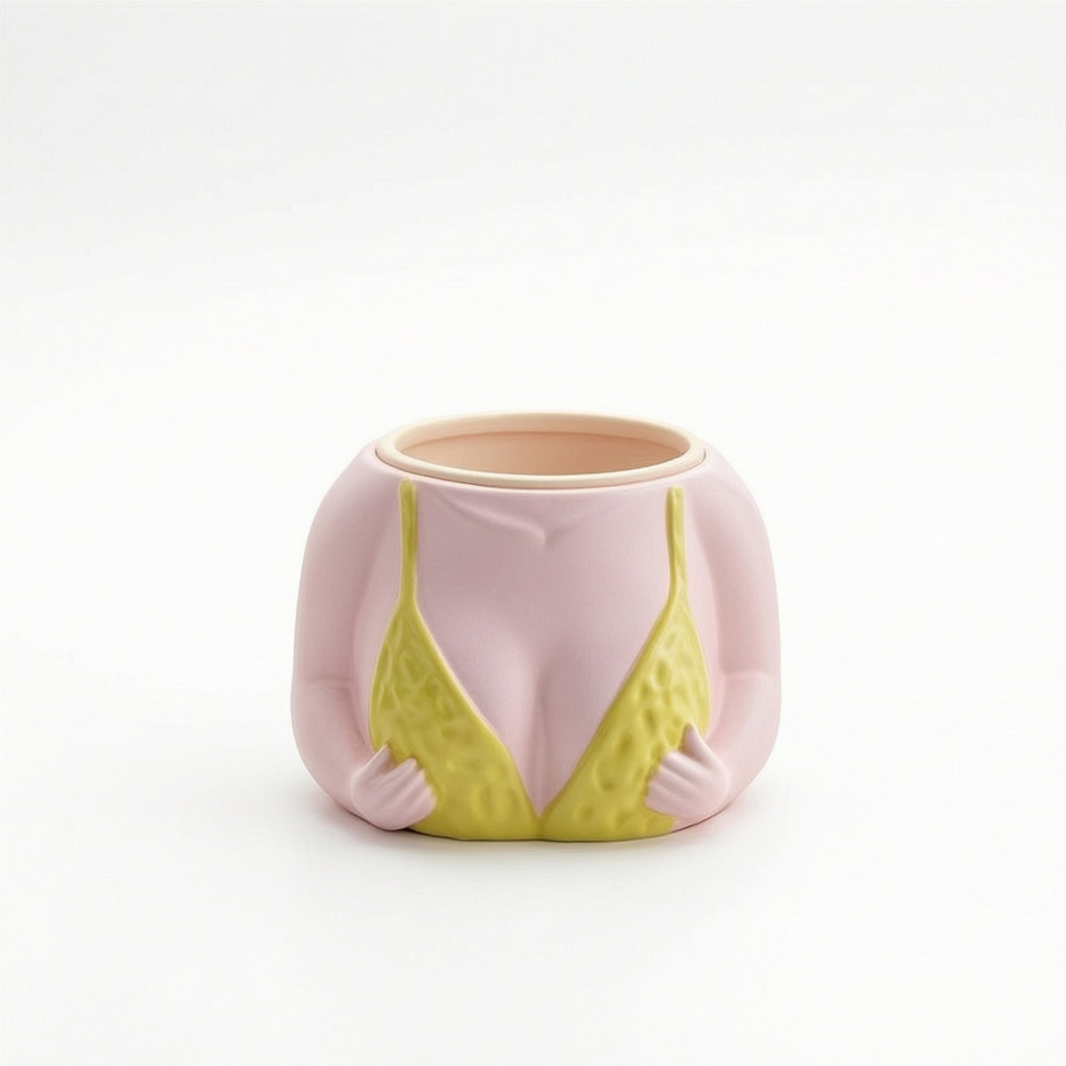 Torso Planter Quirky Planter with Hands Unique for Windowsill