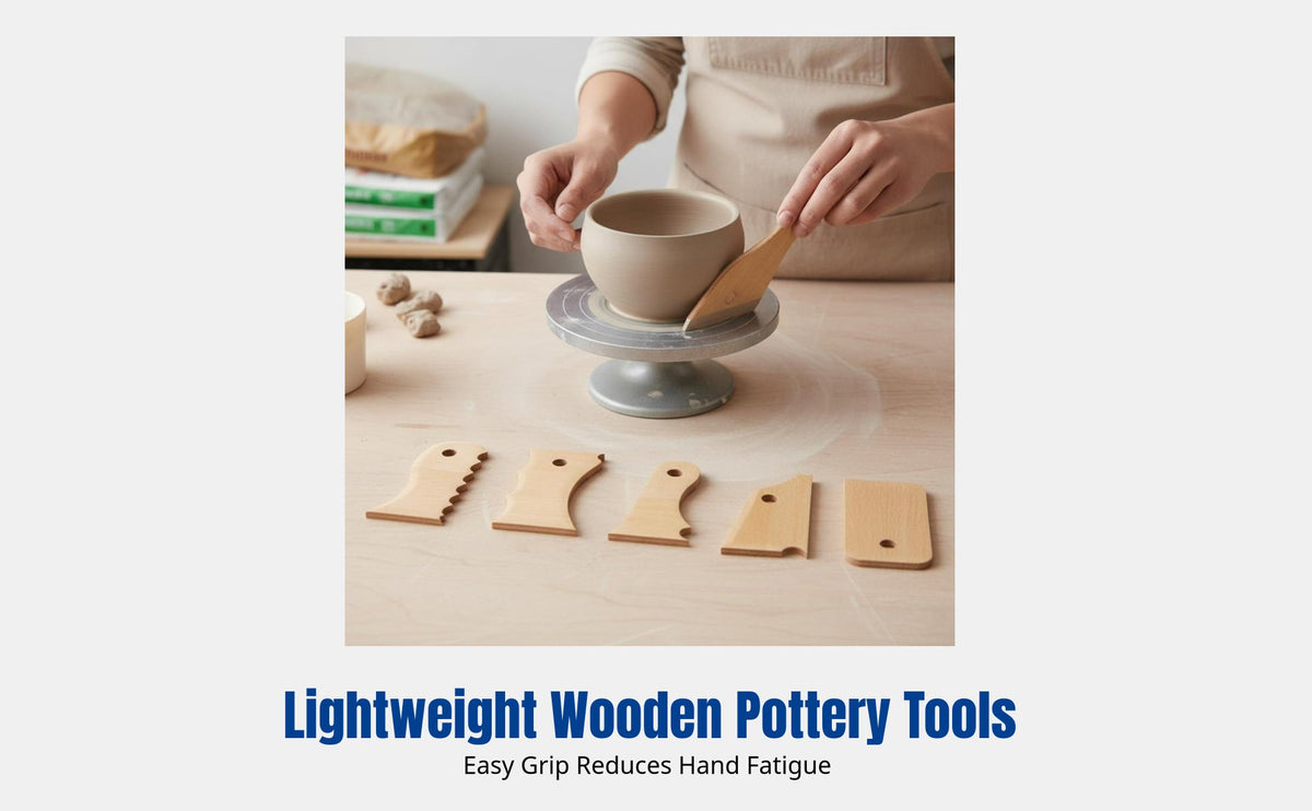 7 Pieces multipurpose profiles Wooden Pottery Rib Set DIY welcoming Pottery Rib Set polished Finish Clay Shaping Tools long-finaling for Potters