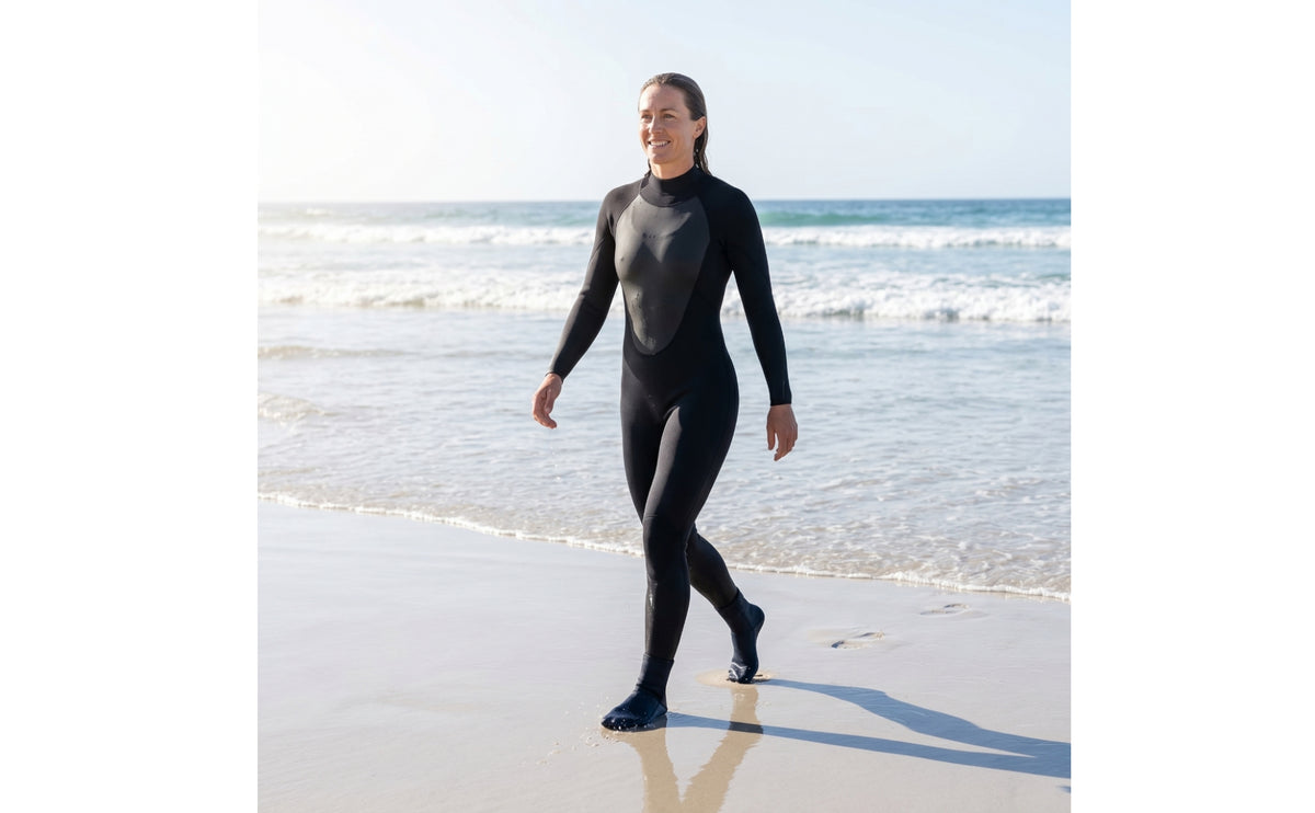 3mm Full-Body Wetsuit Streamlined One-Piece Wetsuit Snug Long-Sleeve Dive Skin Insulating for Children, Water Sports, Snorkeling, Surfing